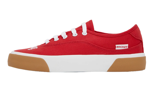 Logo Lace-Up Skater Sneakers "Red/White" PWIC013C99MAT0011001
