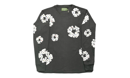Rhinestone Cotton Wreath Thermal "Vintage Black" DT031