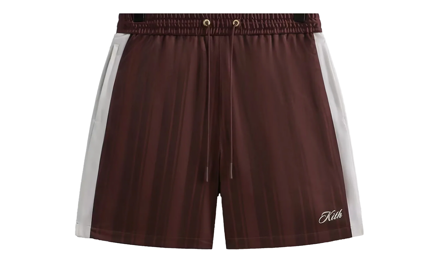 Pinstripe Tricot Active Shorts "Magma Red" KHM060697 601