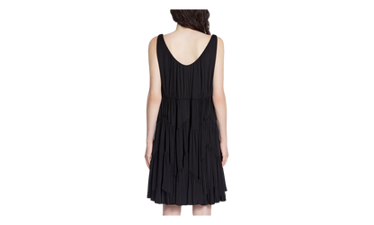 SLEEVELESS GATHERED SHORT DRESS "Black" RW DR0009 4893 P24 10