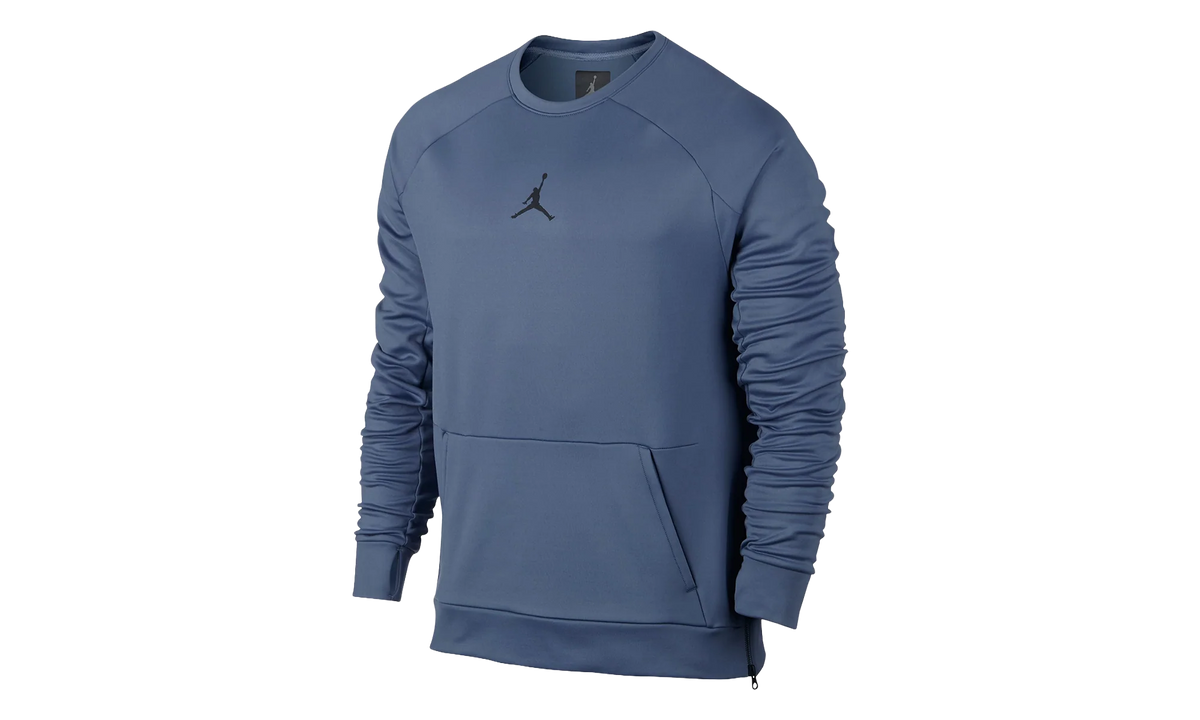 Jordan Jumpman 360 Fleece Crew Training Sweatshirt "Ocean Fog / Black" 809435 404
