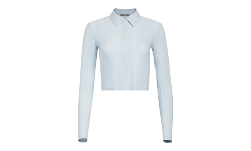 Tori Pointelle Button Up WMNS "Light Blue" KHW030248 469