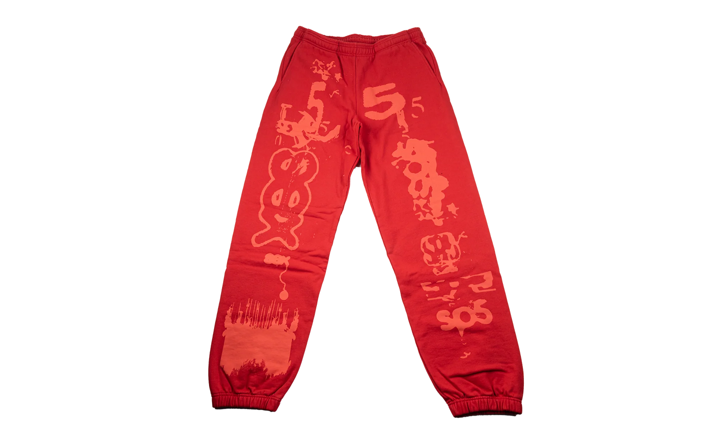 X RAY SWEATPANT "Red" SP5der292