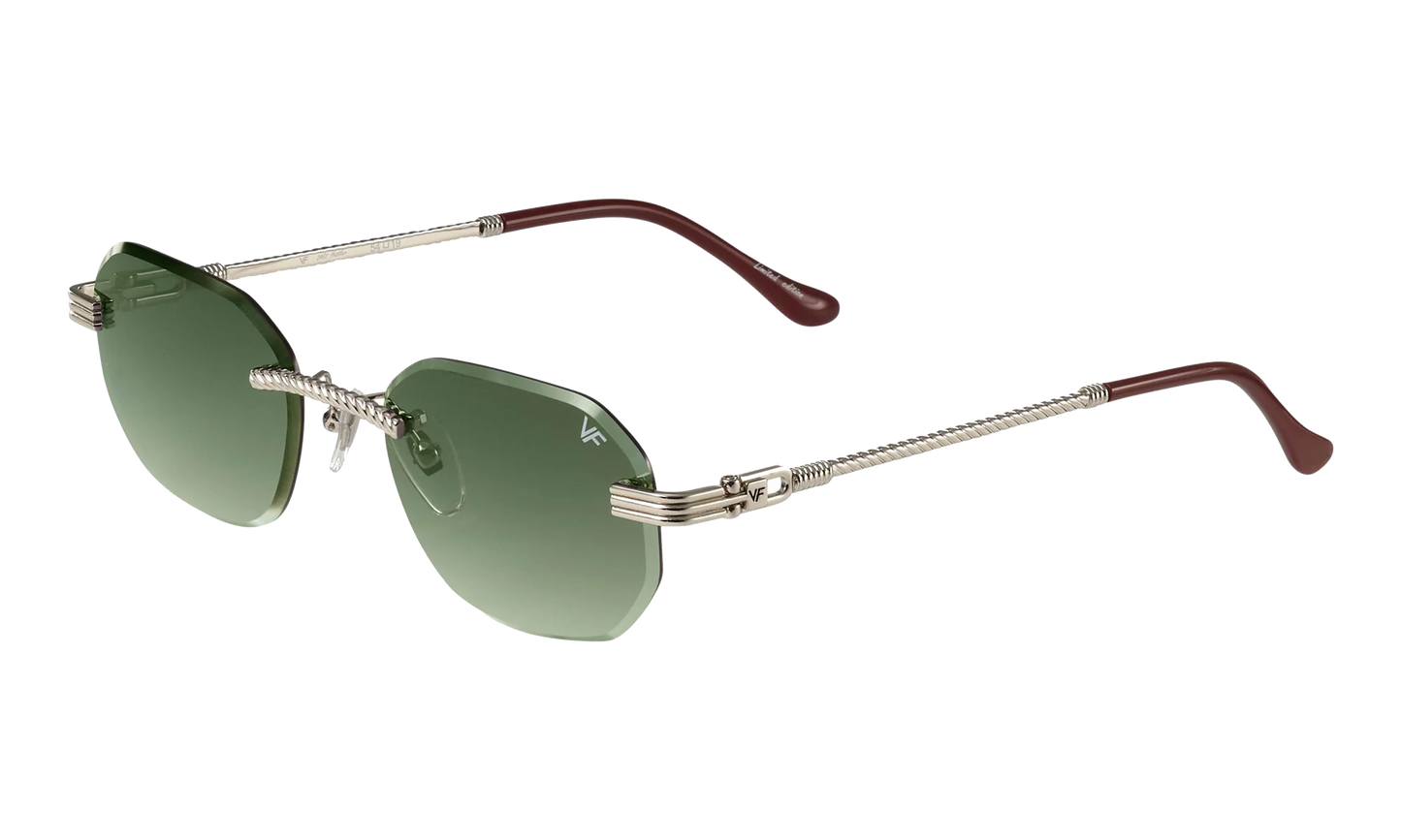 Hustler Rimless Drill Mount 24KT "White Gold / Army Green" DMHU2 0040 42D5