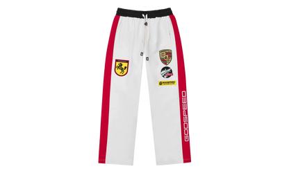GRC Track Pants "White / Black / Red" GS083