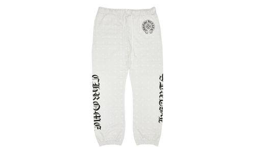 Plus Cross Allover Print Sweatpants "White" CHRM0857
