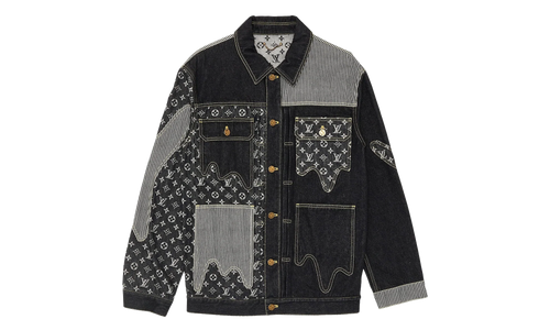 Nigo Monogram Crazy Denim Workwear Jacket "Black" 1A9GEE