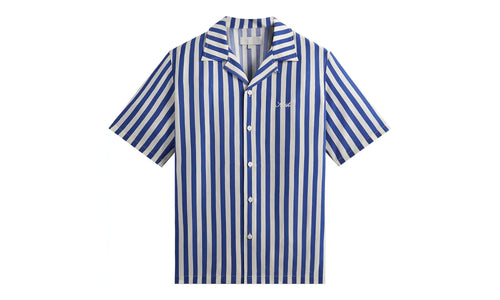 Striped Thompson Camp Collar Shirt "Current" KHM032196 412