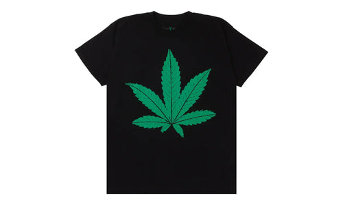 Green Weed Leaf SS Tee "Black" 7A45206A