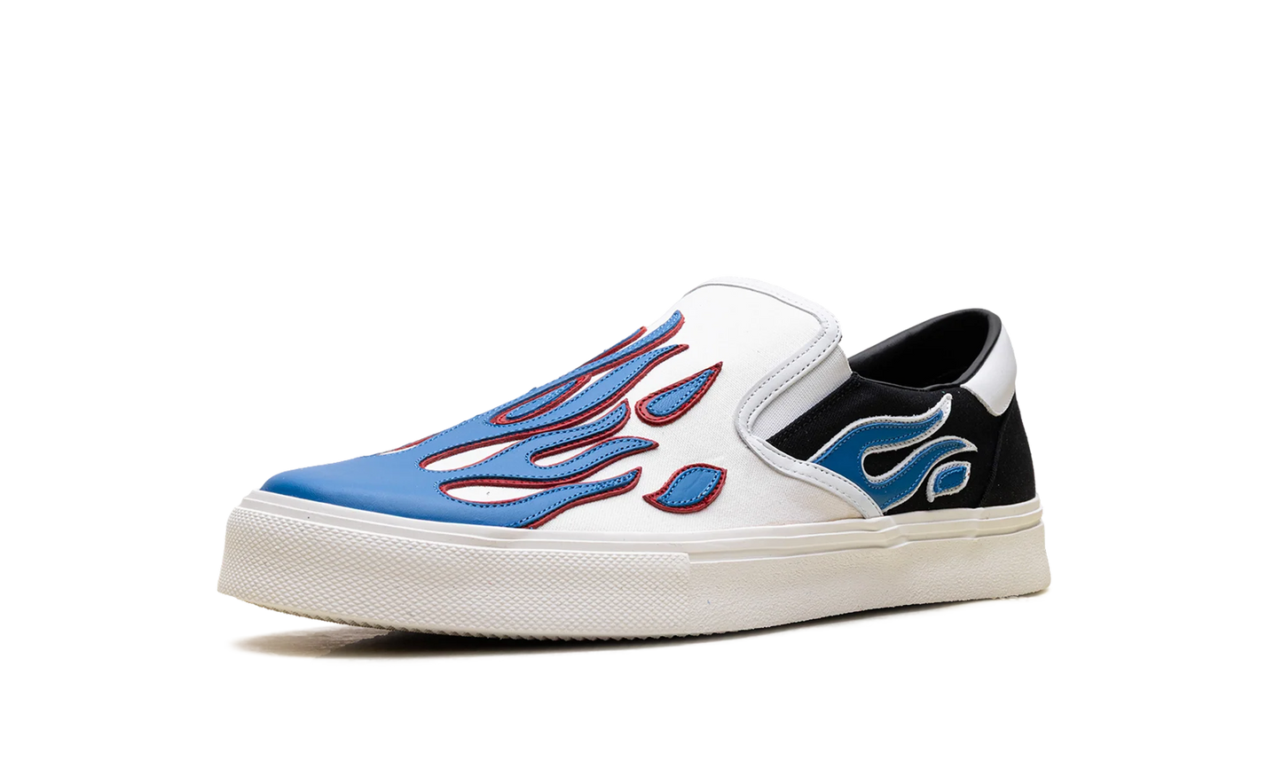 Slip On Sneakers "Flame - Black White Blue" S0F23149CL BWB