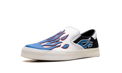 Slip On Sneakers "Flame - Black White Blue" S0F23149CL BWB