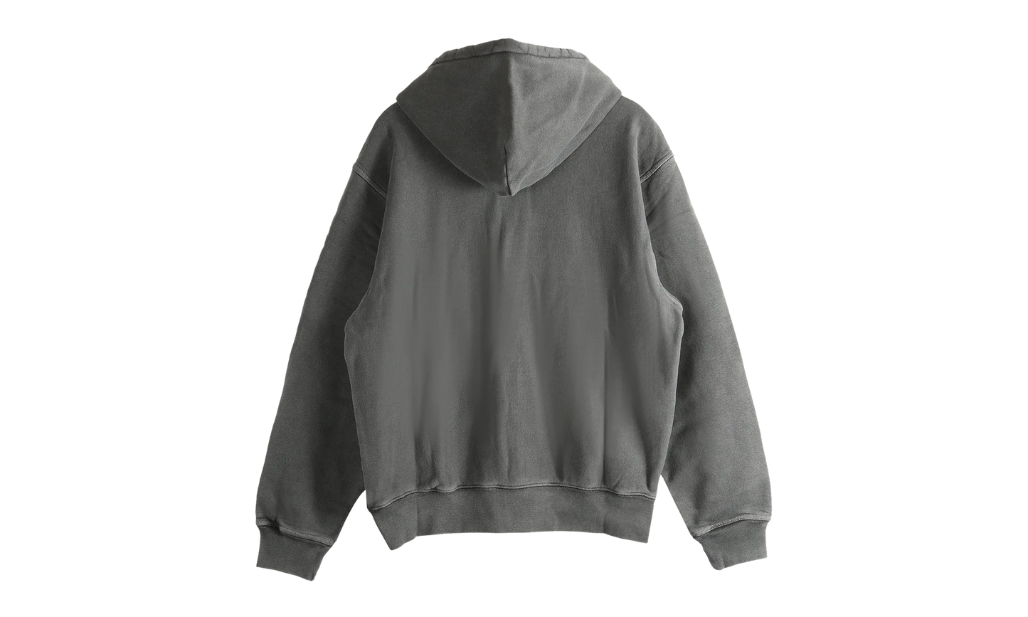 Smooth Stock Pig Dyed Zip Hoodie "BLACK" 1975021 BLAC
