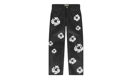 Levi's Leather Cotton Wreath Logo Pants "Black / White" DT340