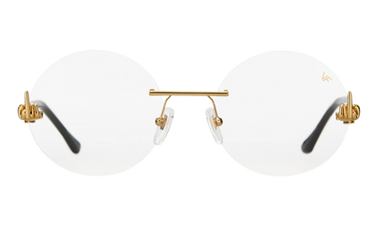 508 Rimless Drill Mount F.U. Edition 24KT "Yellow Gold / Black / Clear" DMMF2 0001 20T3
