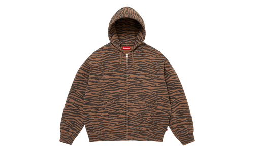 Small Box Zip Up Hooded Sweatshirt "SS26 - Tiger" SU27352