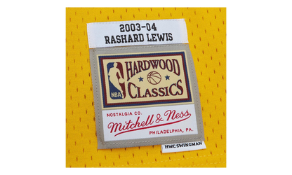 NBA Hardwood Classics Jersey "2003 Seattle Supersonics Rashard Lewis - Yellow" SMJY6203 SSU03RLIYELL