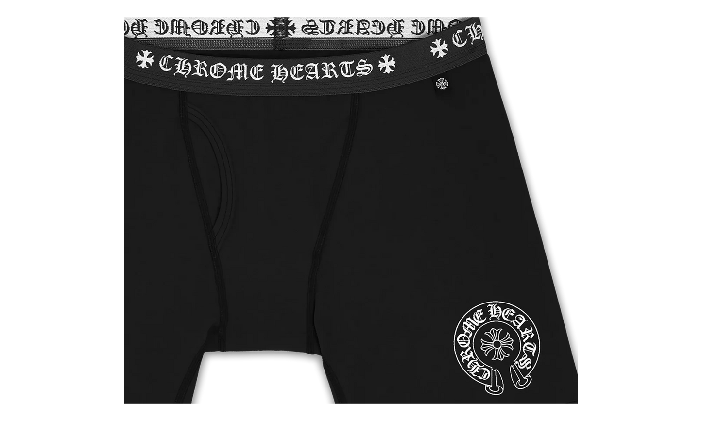 BOXER BRIEF - LONG "BLACK AND WHITE JACQUARD KNIT" CHRM1196