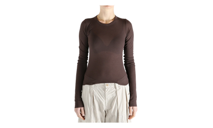 Cropped Rib Long Sleeve T-Shirt WMNS "Macassar" RP01F6209 RC 53