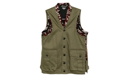 Pocket Casual Vest "Burgundy Khaki" PP V004 051