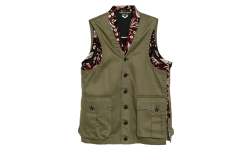 Pocket Casual Vest "Burgundy Khaki" PP V004 051