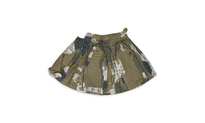 WINDOW POCKET CARGO MAXI SKIRT "BLUE" 3120130009SS24