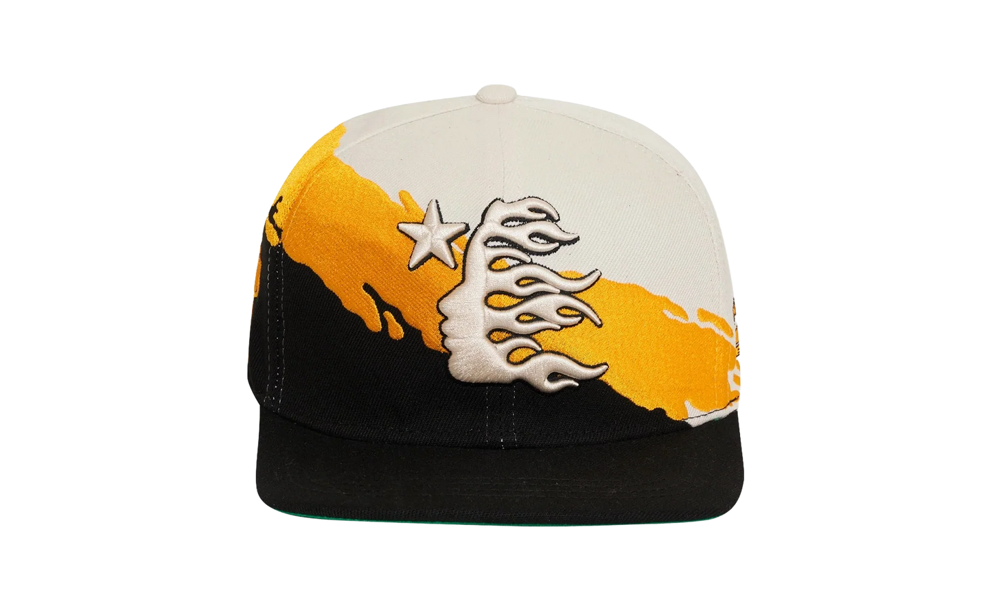 Paintbrush Snapback Hat "Orange / Black" HSR152