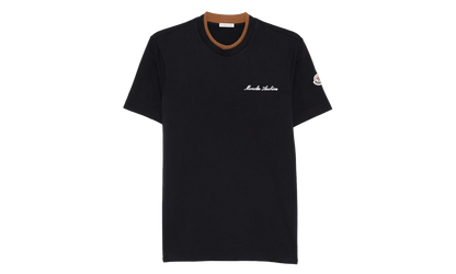 Crew Neck Short Sleeve T-Shirt "Navy Blue" MON56