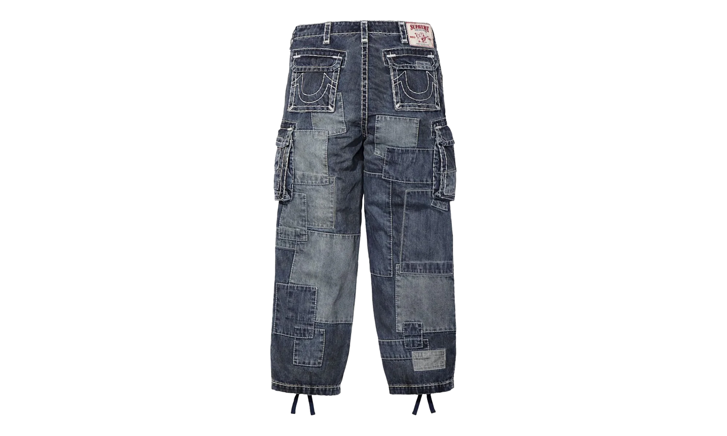 True Religion Patchwork Cargo Pant "FW25 - Dirty Indigo" SU27243