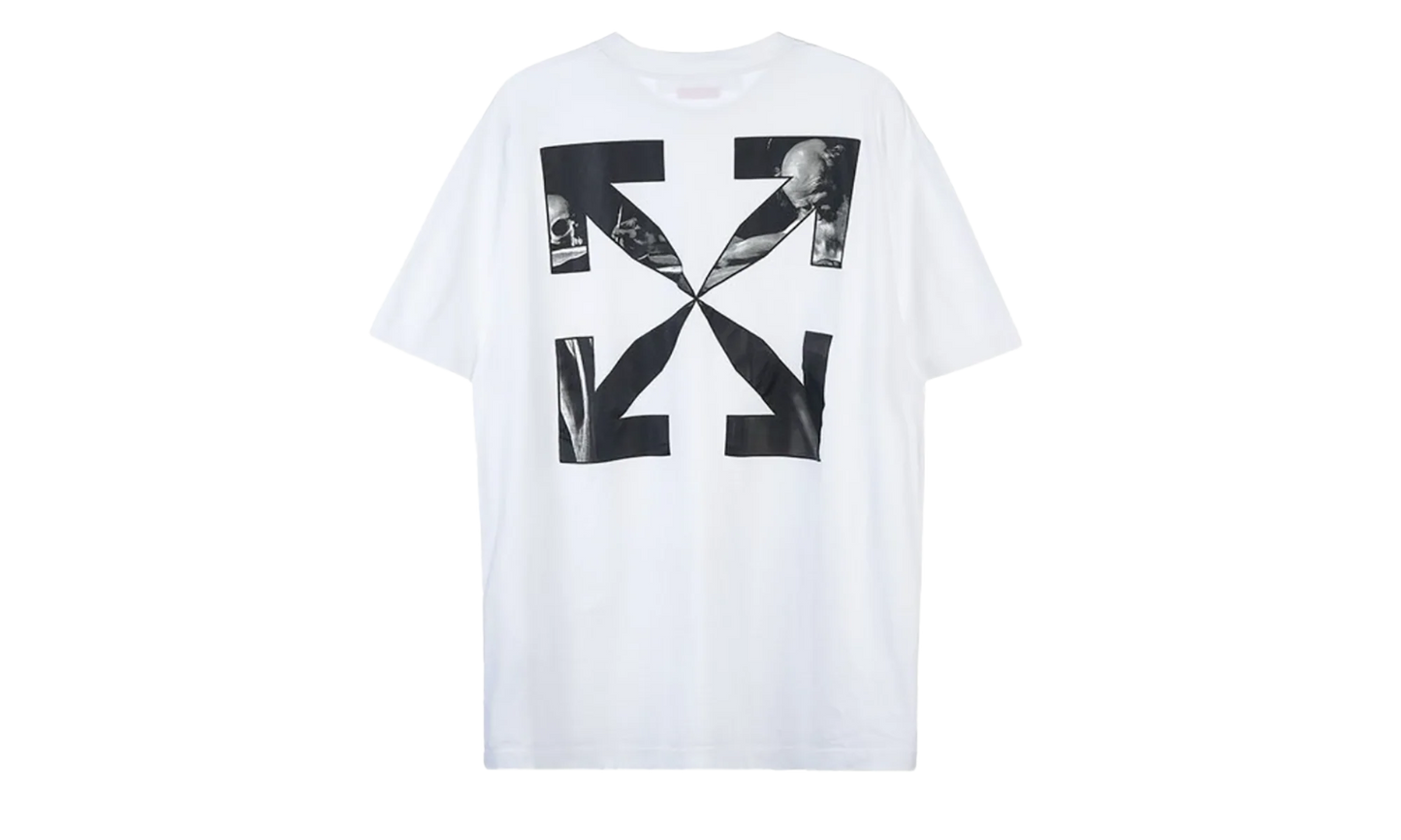 Caravag Arrow Over Short-Sleeve Tee "White" OMAA038C99JER0050110