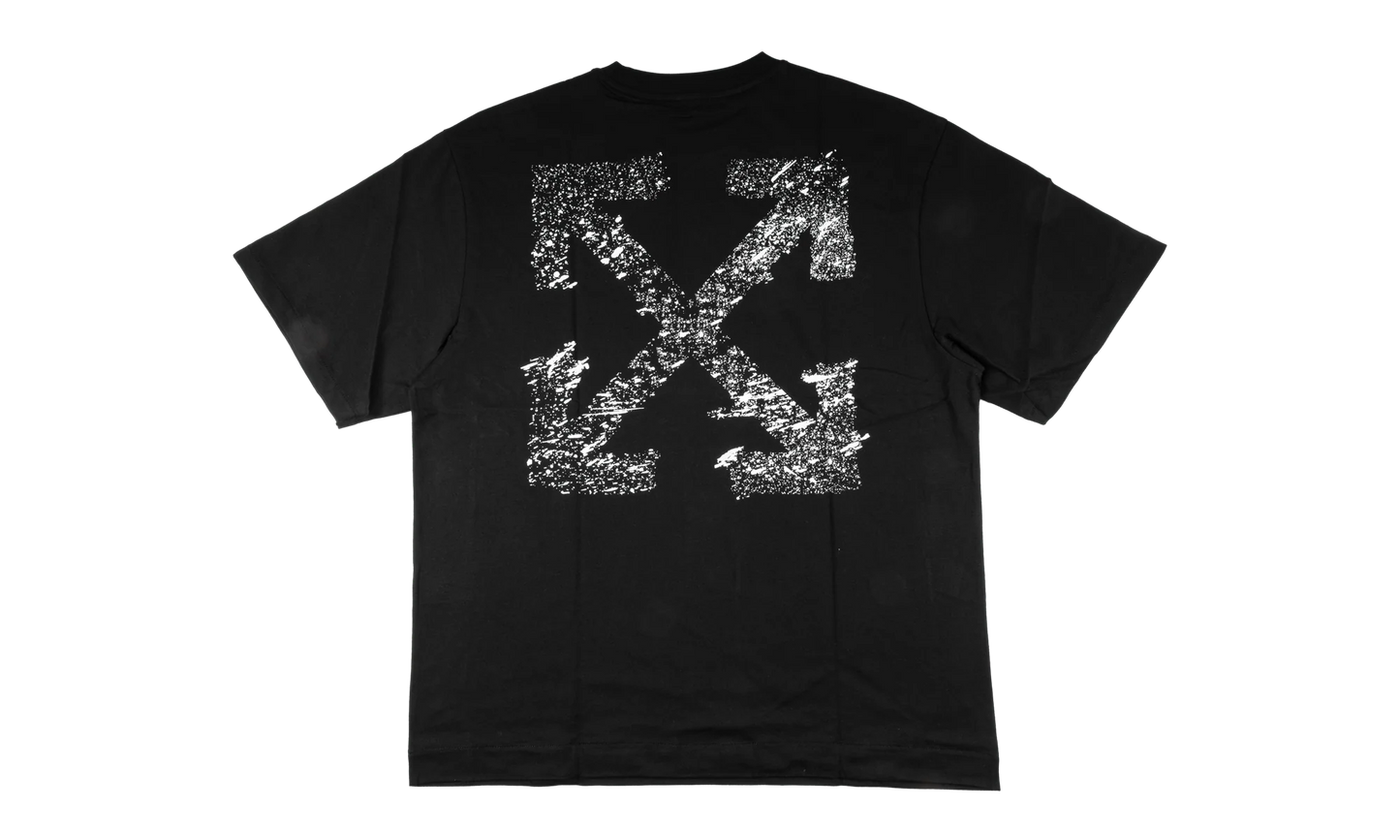 PAINT SPLATTER ARROW DIAG SKATE FIT TEE "Black" 44OWOS26T064 001