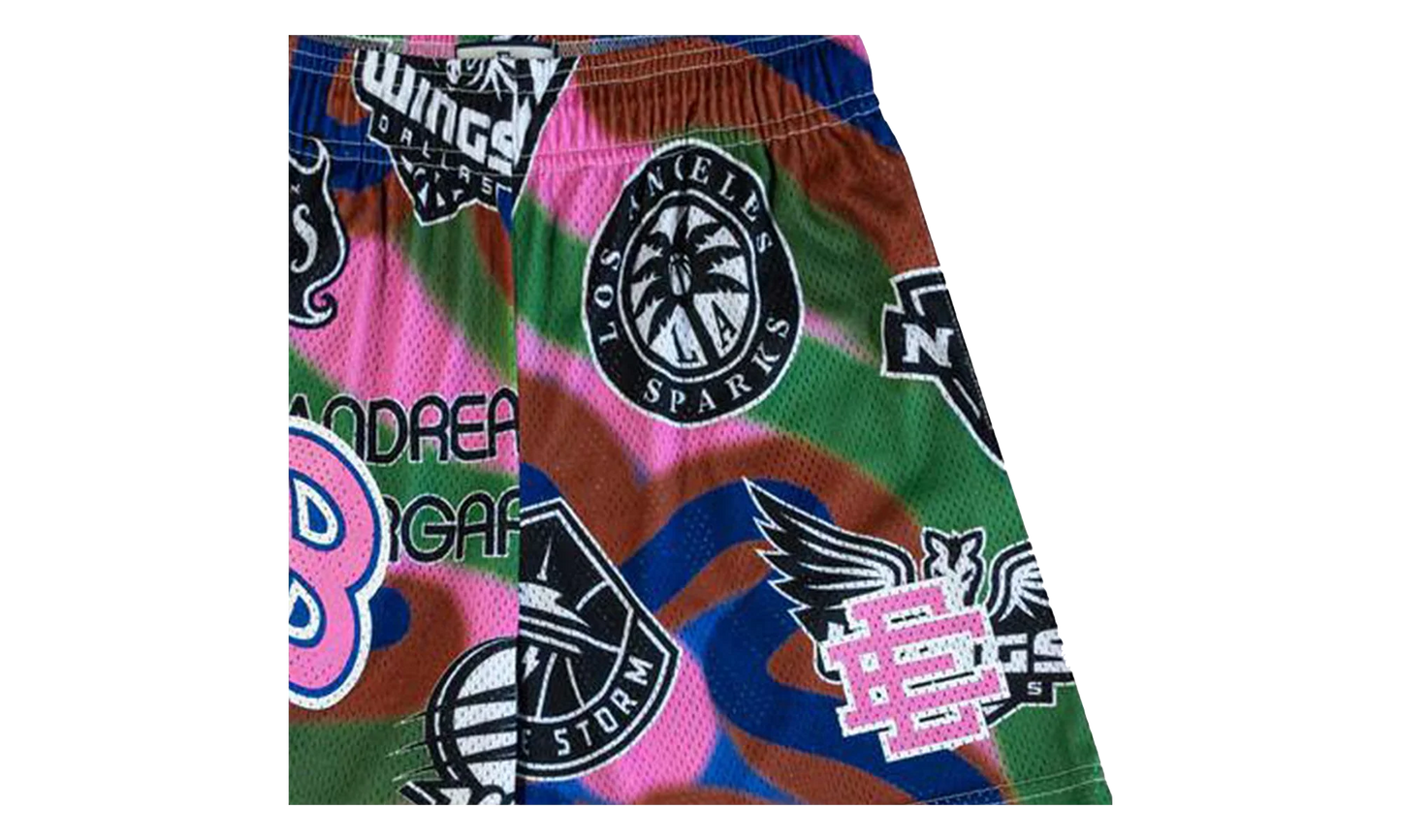 EE BASIC SHORT "SS24 - Green/Pink" EE671