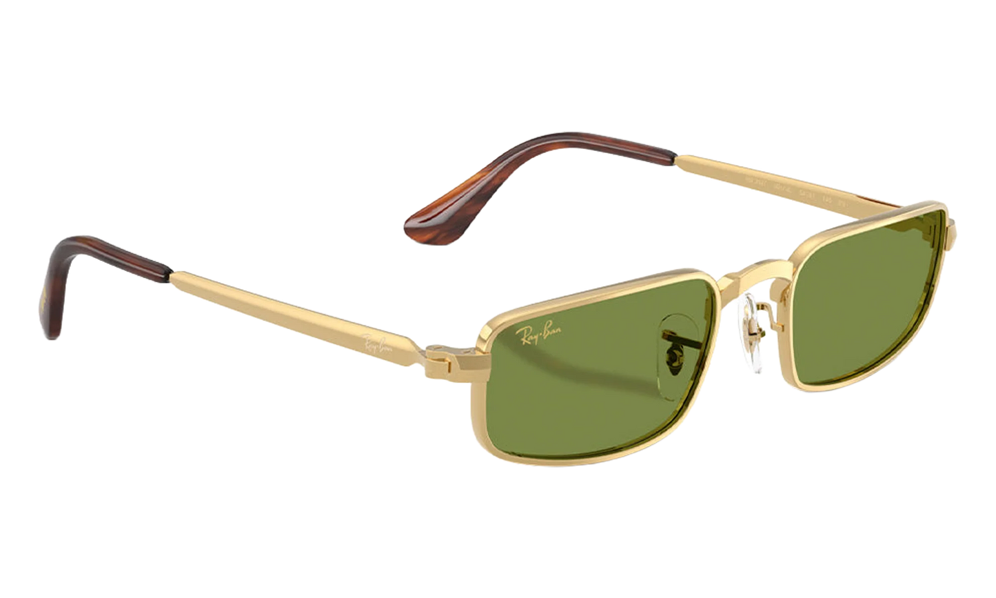 Ray-Ban Bold Metals "A$AP Rocky - Polished Arista Gold with Green Lens" RB3927 001 31