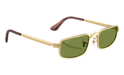 Ray-Ban Bold Metals "A$AP Rocky - Polished Arista Gold with Green Lens" RB3927 001 31