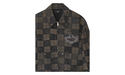 Checkered Work Jacket "Brown" AMOUJA1103 210