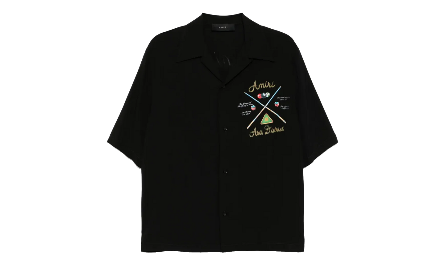 Pool Cue Bowling Shirt "Black" AMSTCA1078 001
