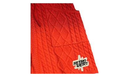 GRADIENT KNITTED SHORTS "RED" RV GRADKNIT R