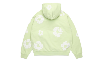 Cotton Wreath Zip Hoodie "Mint" DT616