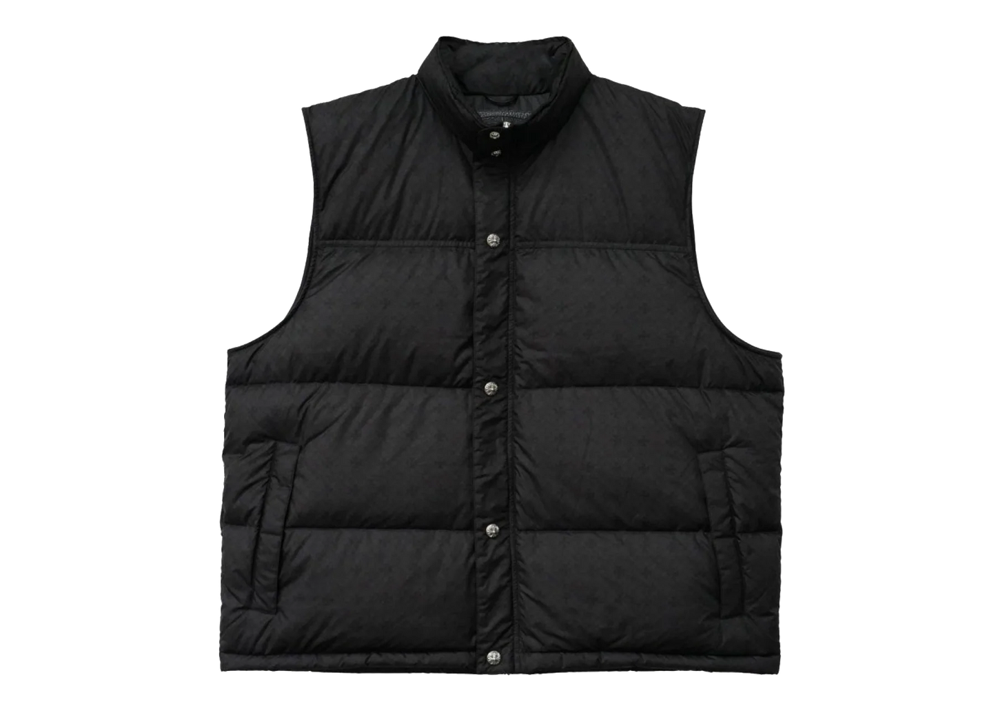Monogram Cross Pattern Puffer Down Vest "Black" CHRM1177