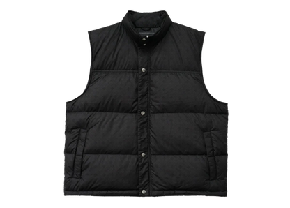 Monogram Cross Pattern Puffer Down Vest "Black" CHRM1177