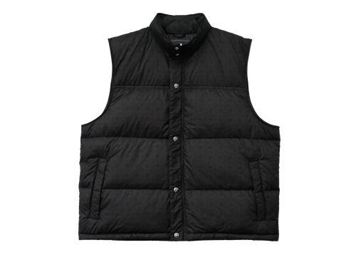 Monogram Cross Pattern Puffer Down Vest "Black" CHRM1177