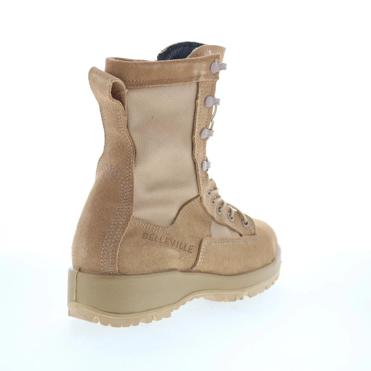 Belleville WP Steel Toe Combat Boot Made In USA Mens Brown Wide Boots