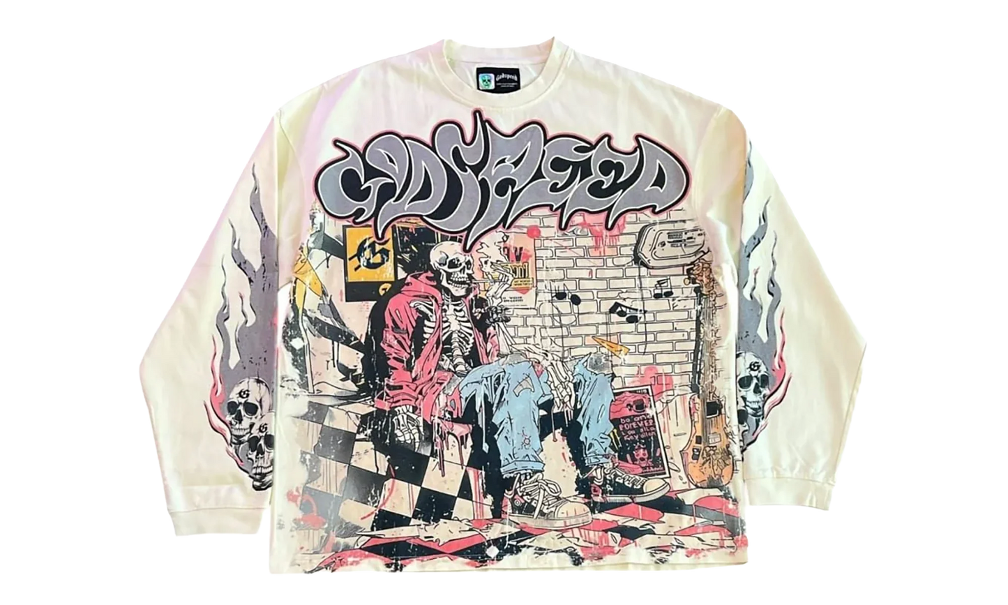 STONER LONG SLEEVES SWEATSHIRT "BONE" GS122