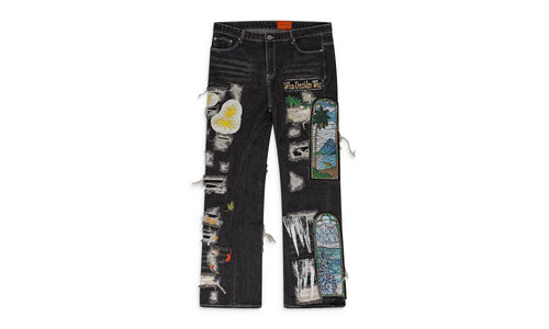 FOUR SEASONS FUSION STRAIGHT-FIT JEANS "Black" WDWMJNS 0048