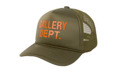 GD Logo Trucker Cap "Olive Green / Orange" GD013