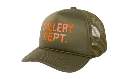 GD Logo Trucker Cap "Olive Green / Orange" GD013