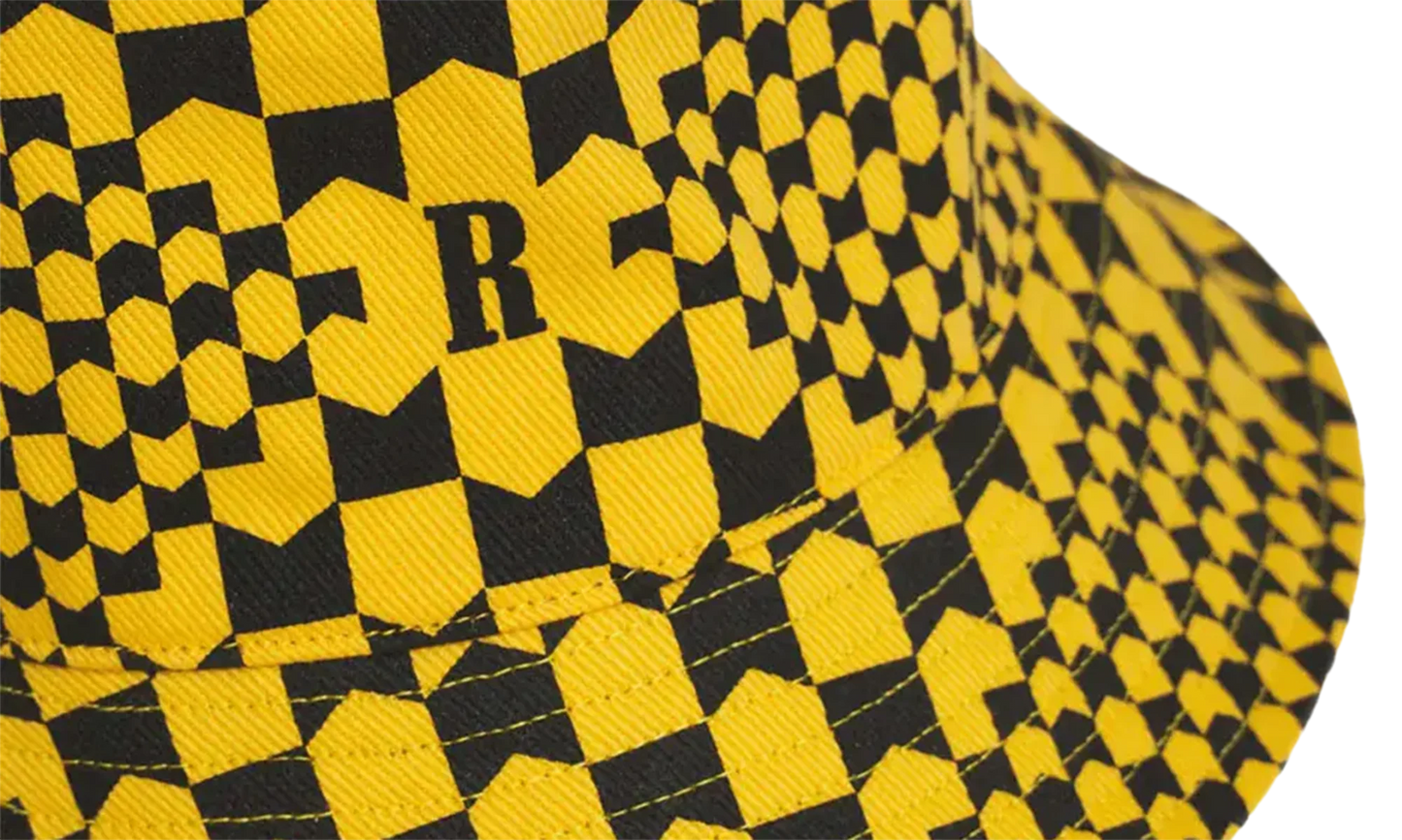 Checkered Monogram Bucket Hat "Yellow/Black" FW22HA06012981