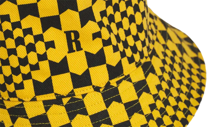 Checkered Monogram Bucket Hat "Yellow/Black" FW22HA06012981