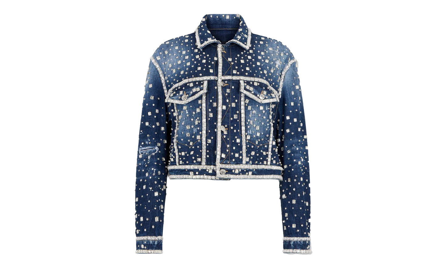 Discoball Boxy Jean Jacket "Navy Blue" S72AM1098S30664470