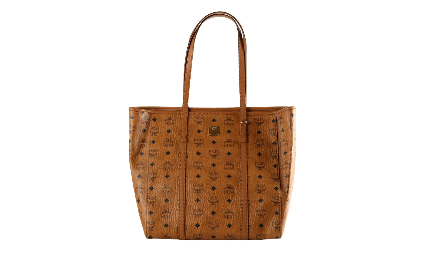 Medium Toni Shopper in Visetos "Cognac" MWPAATN03CO001