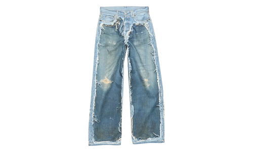 Trashed Trompe L'Oeil Jeans "Mid Blue" CK0140AUZ